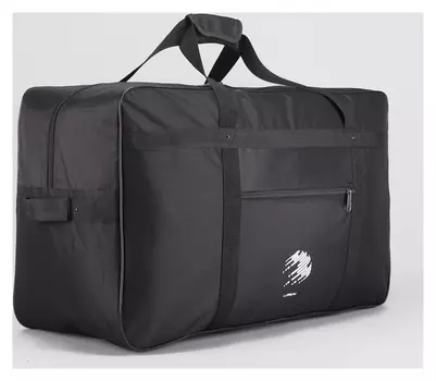 Сумка дорожная, отдел на молнии, наружный карман, цвет чёрный