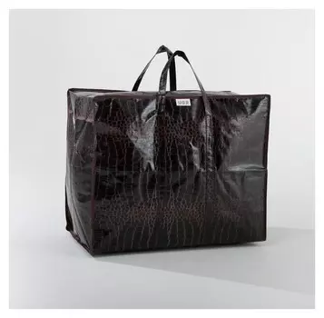 Сумка хозяйственная, 104 л, отдел на молнии, цвет коричневый