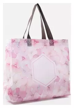 Сумка хозяйственная без молнии, 8 л, цвет розовый