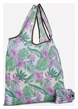 Сумка хозяйственная без застежки, цвет серый/разноцветный