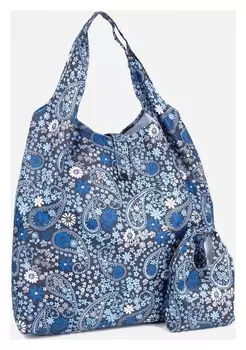 Сумка хозяйственная на кнопке, цвет синий