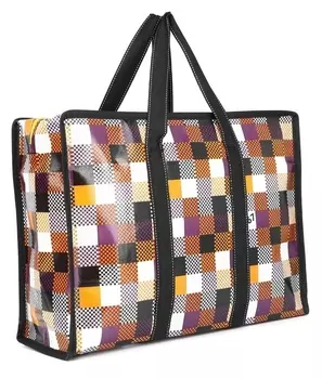 Сумка хозяйственная на молнии, 19 л, цвет коричневый