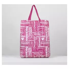 Сумка хозяйственная, отдел без молнии, цвет малиновый