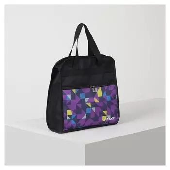 Сумка хозяйственная, отдел на молнии, наружный карман, цвет чёрный