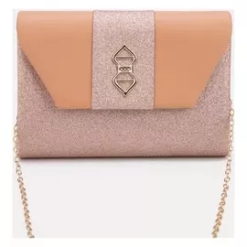 Сумка-клатч, отдел на клапане, цвет бежевый