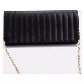 Сумка-клатч, отдел на клапане, цвет черный