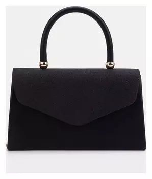 Сумка-клатч, отдел на клапане, цвет черный