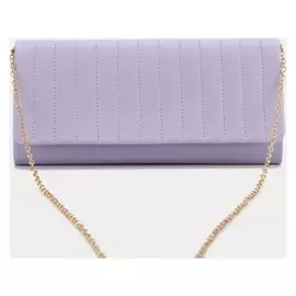 Сумка-клатч, отдел на клапане, цвет сиреневый