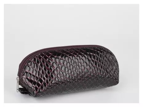 Сумка-косметичка 1097, 20*7*9, отдел на молнии, черн/бордо