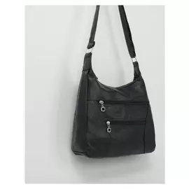 Сумка-мешок, отдел на молнии, 5 наружных карманов, регулируемый ремень, цвет синий