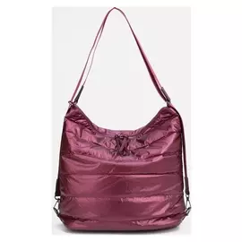 Сумка-мешок, отдел на молнии, наружный карман, цвет бордовый