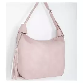 Сумка мешок, отдел на молнии, наружный карман, цвет розовый