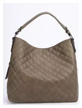 Сумка-мешок, отдел на молнии, наружный карман, цвет зелёный