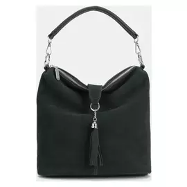 Сумка-мешок, отдел на молнии, наружный карман, цвет зелёный