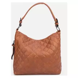 Сумка-мешок, отдел на молнии, наружный карман, длинный ремень, цвет рыжий