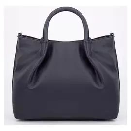 Сумка-мешок, отдел на молнии, наружный карман, длинный ремень, цвет синий