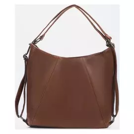 Сумка-мешок, отдел на молнии, наружный карман, регулируемый ремень, цвет рыжий