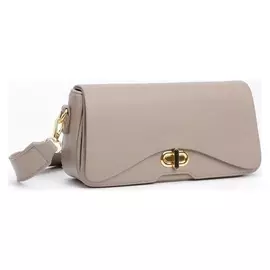 Сумка-мессенджер, отдел на клапане, длинный ремень, цвет коричневый