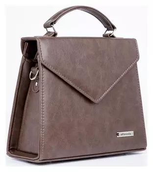 Сумка-мессенджер, отдел на клапане, наружный карман, регулируемый ремень, цвет светло-коричневый