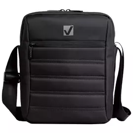 Сумка-мини на ремне "Patrol" для повседневной переноски личных вещей, 26,5х22х5,5 см, ткань, черная