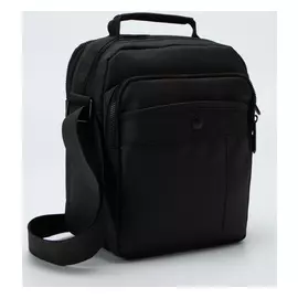 Сумка мужская, отдел на молнии, 2 наружных кармана, цвет серый