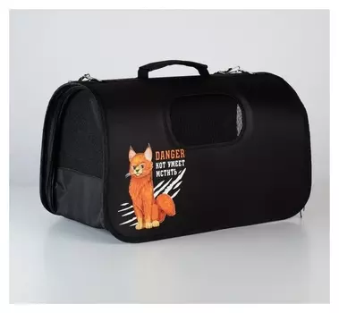 Сумка-переноска раскладная, каркасная Danger 43x20x27 см