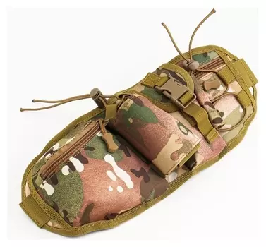 Сумка поясная с доп карманами камуфляж