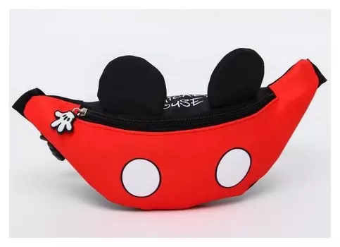 Сумка поясная текстильная "Mickey Mouse" микки маус