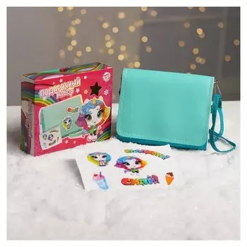 Сумка с наклейками «Цветной единорожка»