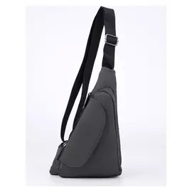 Сумка-слинг, отдел на молнии, 2 наружных кармана, регулируемый ремень, цвет зелёный