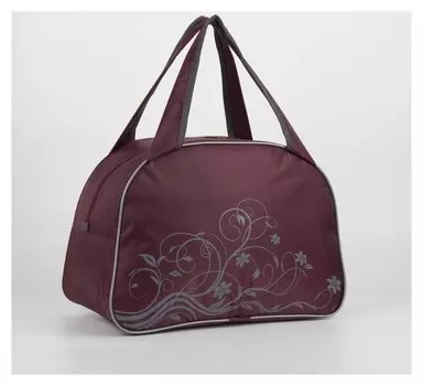 Сумка спортивная, отдел на молнии, цвет бордовый