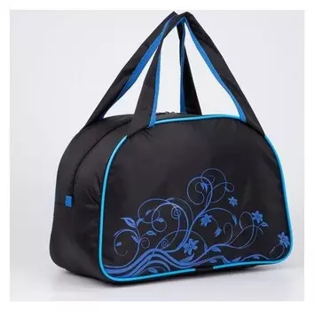 Сумка спортивная, отдел на молнии, цвет чёрный