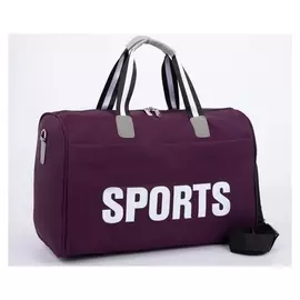 Сумка спортивная, отдел на молнии, наружный карман, цвет фиолетовый