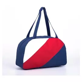 Сумка спортивная, отдел на молнии, наружный карман, цвет синий/красный