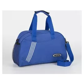 Сумка спортивная, отдел на молнии, наружный карман, длинный ремень, цвет синий