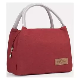 Сумка термо ланч, 22*14*17см, отдел на молнии, красный