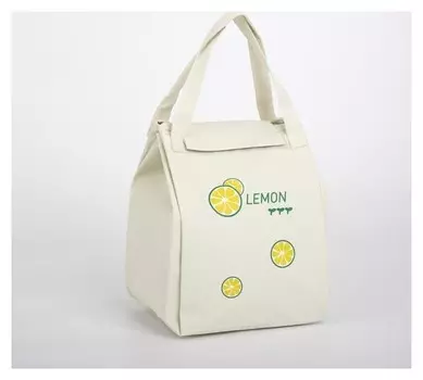 Сумка-термо, отдел на липучке, цвет бежевый