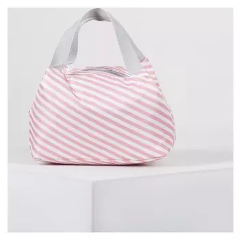 Сумка-термо, отдел на молнии, цвет розовый