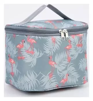 Сумка-термо, отдел на молнии, цвет серый