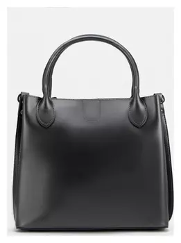 Сумка-тоут, отдел на молнии, 2 отдела на магнитах, длинный ремень, цвет графит