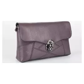 Сумка женская, отдел на клапане, длинный ремень, цвет фиолетовый