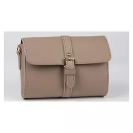 Сумка женская, отдел на клапане, длинный ремень, цвет коричневый