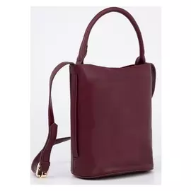Сумка женская, отдел на молнии, длинный ремень, цвет бордовый