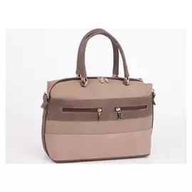 Сумка женская, отдел на молнии, наружный карман, длинный ремень, цвет бежевый