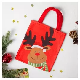 Сумочка для подарков «Новогодний олень», 20х24 см