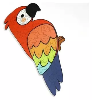 Супер пазл Попугай