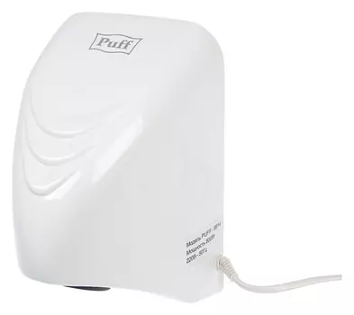 Сушилка для рук Puff-8814, 0.8 квт, 150х142х218 мм, белый