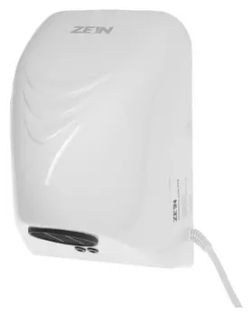 Сушилка для рук Zein Hd226, 0.85 квт, 140х150х215 мм, белый
