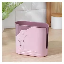 Сушилка для столовфых приборов 2 отделения «Маки», 16×8×14 см