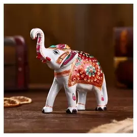 Сувенир "Белый слон" алюминий 11,5х6х12 см